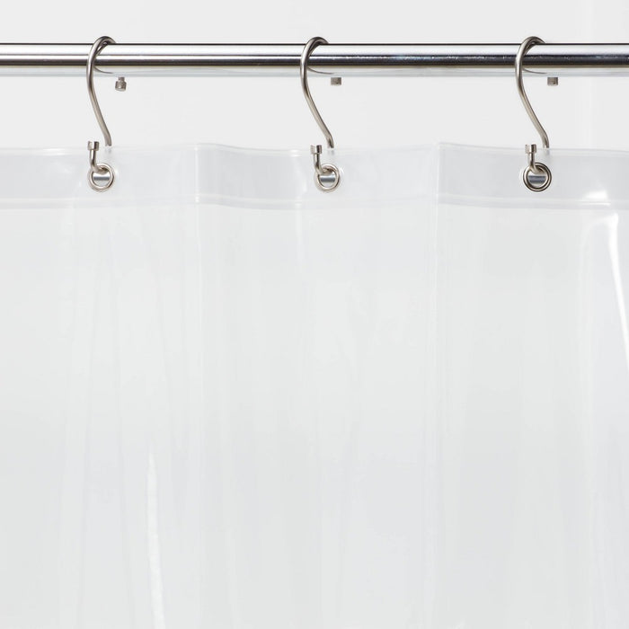 Stall Size Medium Weight PEVA Shower Liner Clear - Made By Design