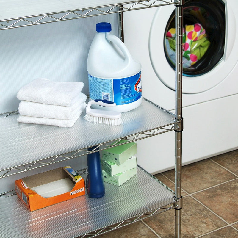 Con-Tact Brand Grip Premium Non-Adhesive Shelf Liner- Ribbed Clear (18''x 4')