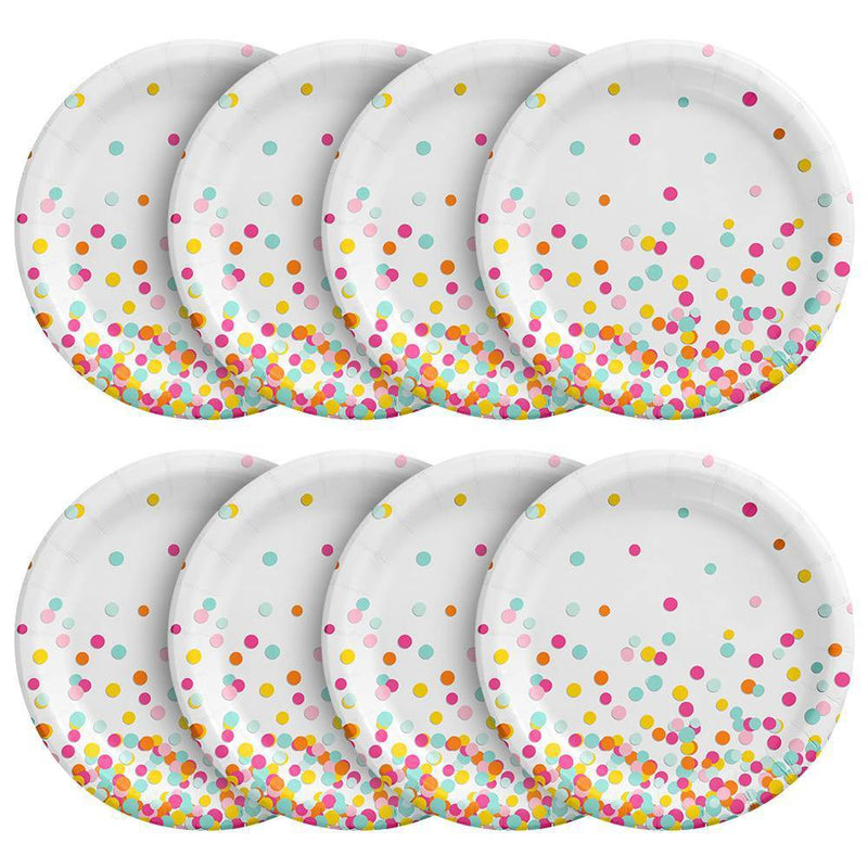 20ct Confetti Print Snack Plates - Spritz