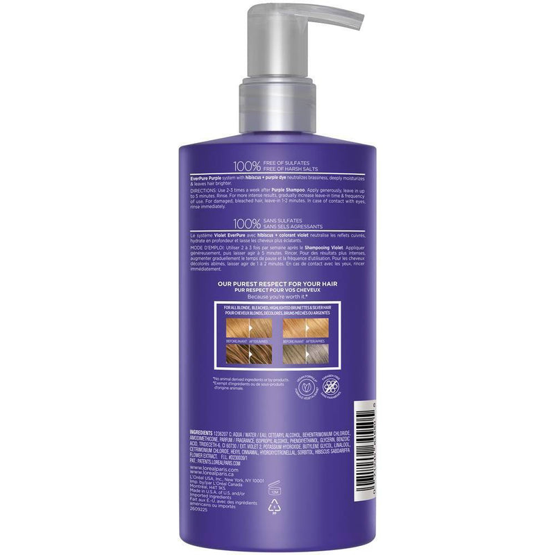 L'Oreal Paris EverPure Sulfate Free Purple Conditioner - 23 fl oz