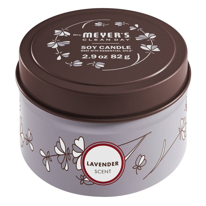 Mrs. Meyer's Clean Day Lavender Tin Candle - 2.9oz