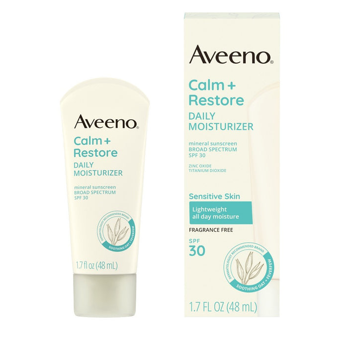 Aveeno Calm + Restore Daily Moisturizer - SPF30 - 1.7 fl oz - EXP. 9/25