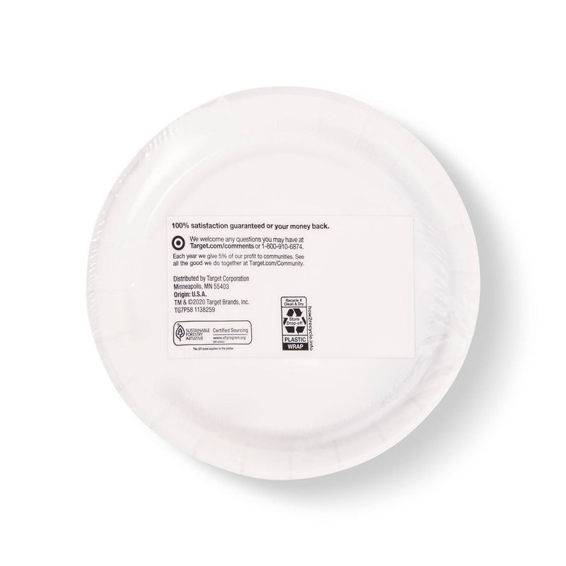 Sprouts Paper Plate 6.8" - 58ct - up & up