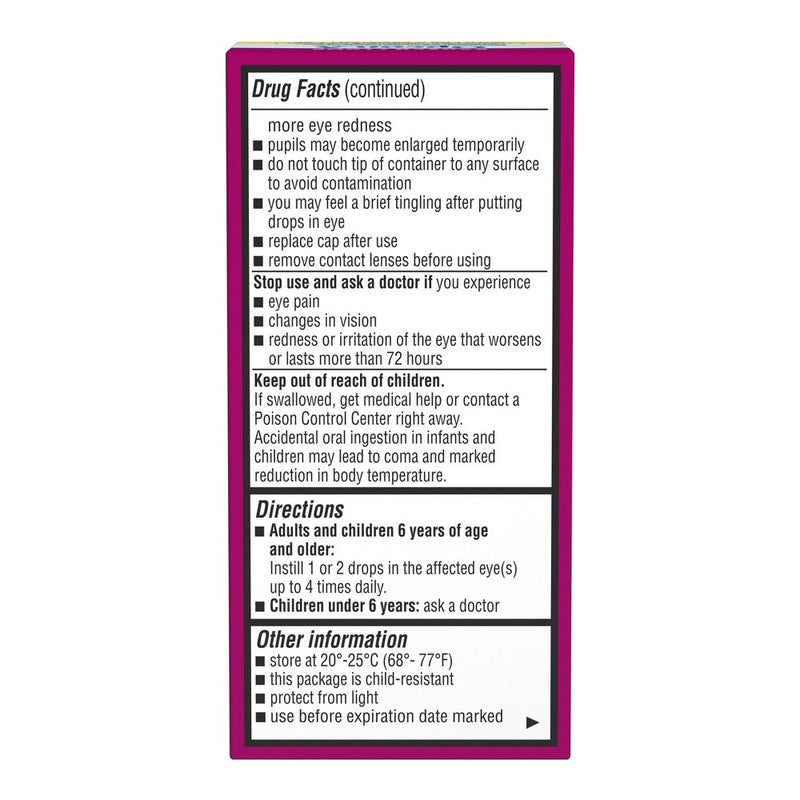 Opcon A Bausch & Lomb Allergy Relief Eye Drops - 0.5oz