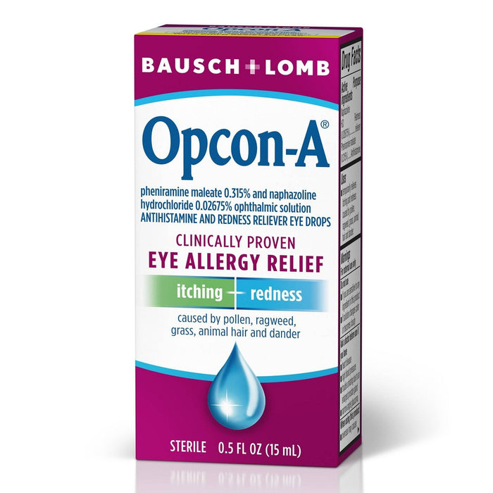 Opcon A Bausch & Lomb Allergy Relief Eye Drops - 0.5oz