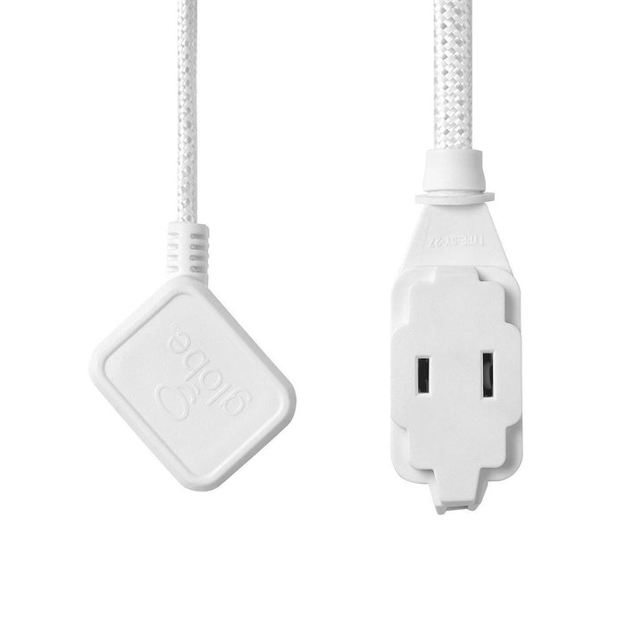 Globe Electric 9' 3 Outlet Extension Cord White