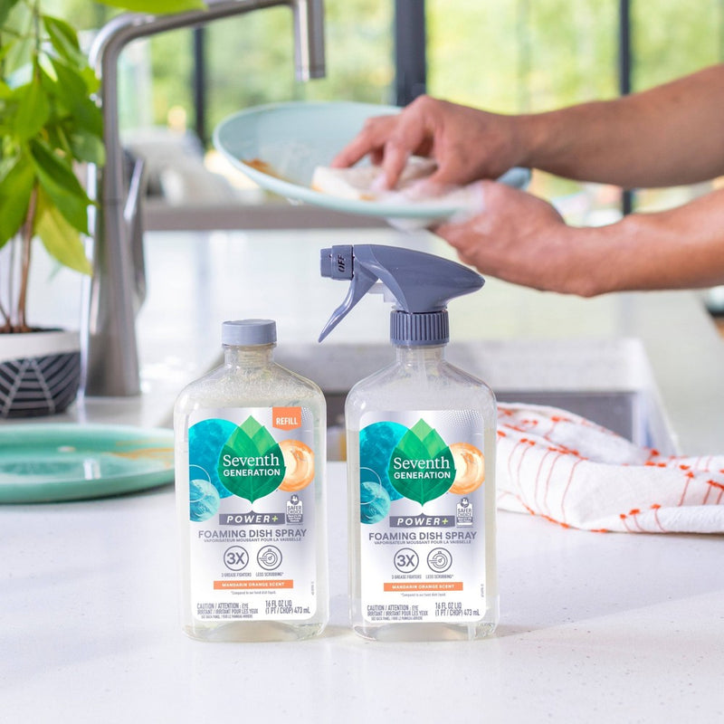 Seventh Generation Mandarin Orange Foaming Dish Spray - 16 fl oz