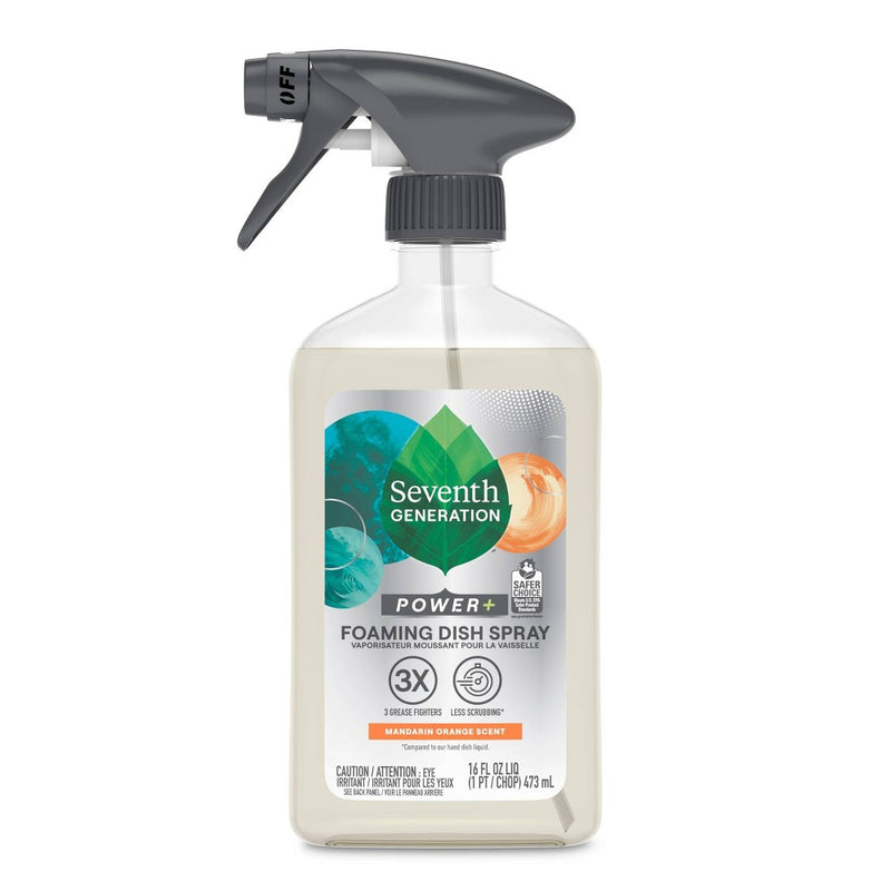 Seventh Generation Mandarin Orange Foaming Dish Spray - 16 fl oz
