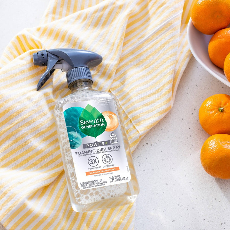 Seventh Generation Mandarin Orange Foaming Dish Spray - 16 fl oz