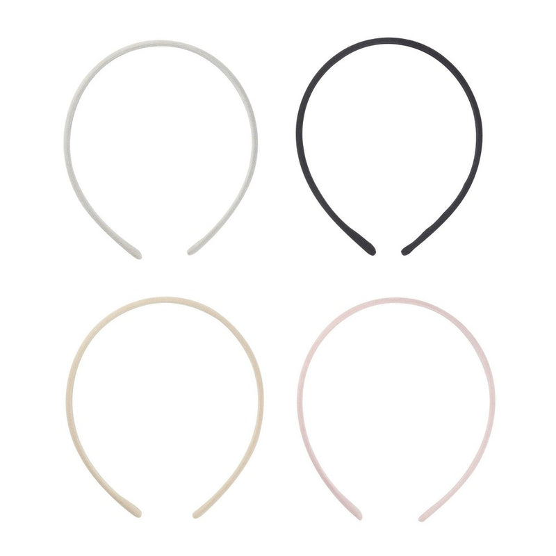 scunci Microsuede Neutral Headbands - 4ct