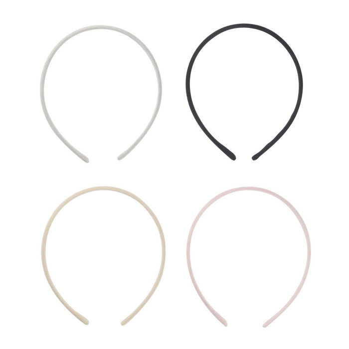 scunci Microsuede Neutral Headbands - 4ct