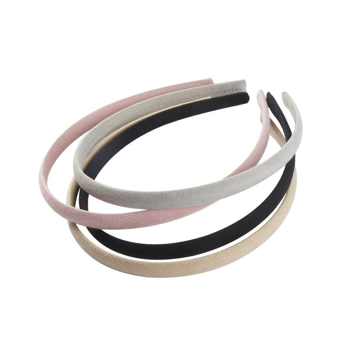 scunci Microsuede Neutral Headbands - 4ct