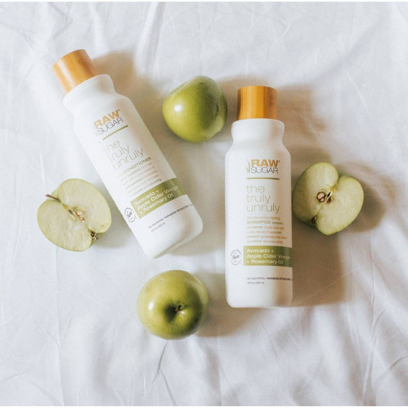 Raw Sugar Shampoo Truly Unruly Avocado + Apple Cider Vinegar + Rosemary Oil - 18 fl oz