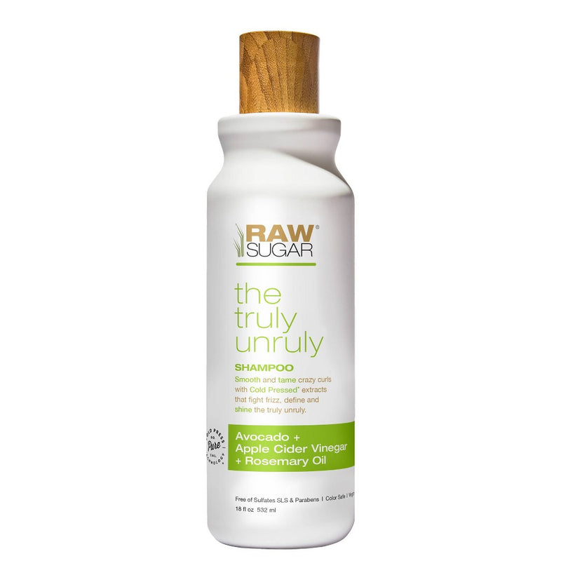 Raw Sugar Shampoo Truly Unruly Avocado + Apple Cider Vinegar + Rosemary Oil - 18 fl oz