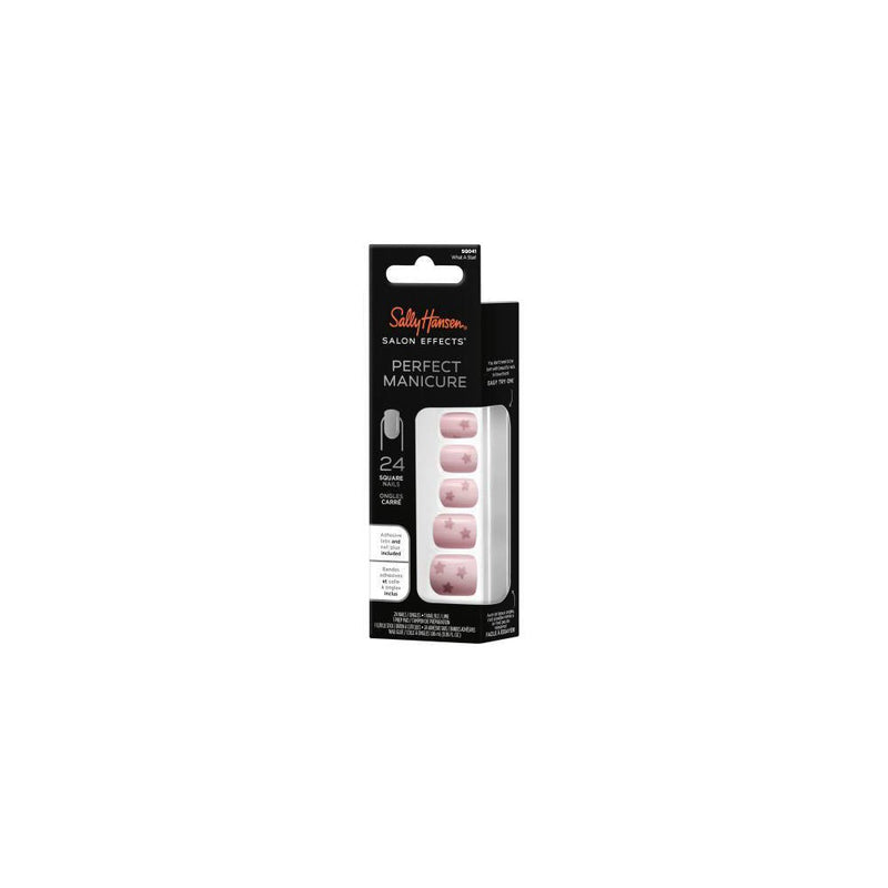 Sally Hansen Salon Effects Perfect Manicure Press on Nails Kit - Square - What a Star! - 24ct