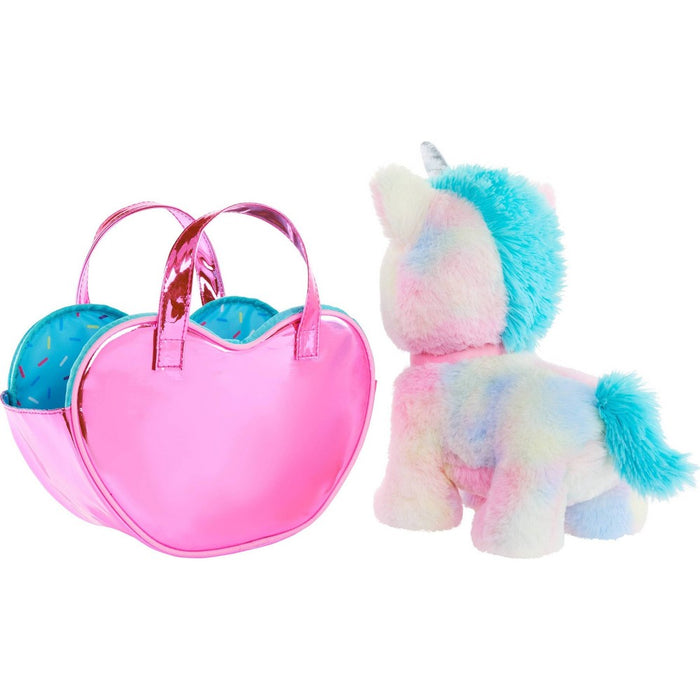 Barbie Chef Pet Adventure Stuffed Animal, Unicorn Toys, Plush with Purse and 5 Accessories
