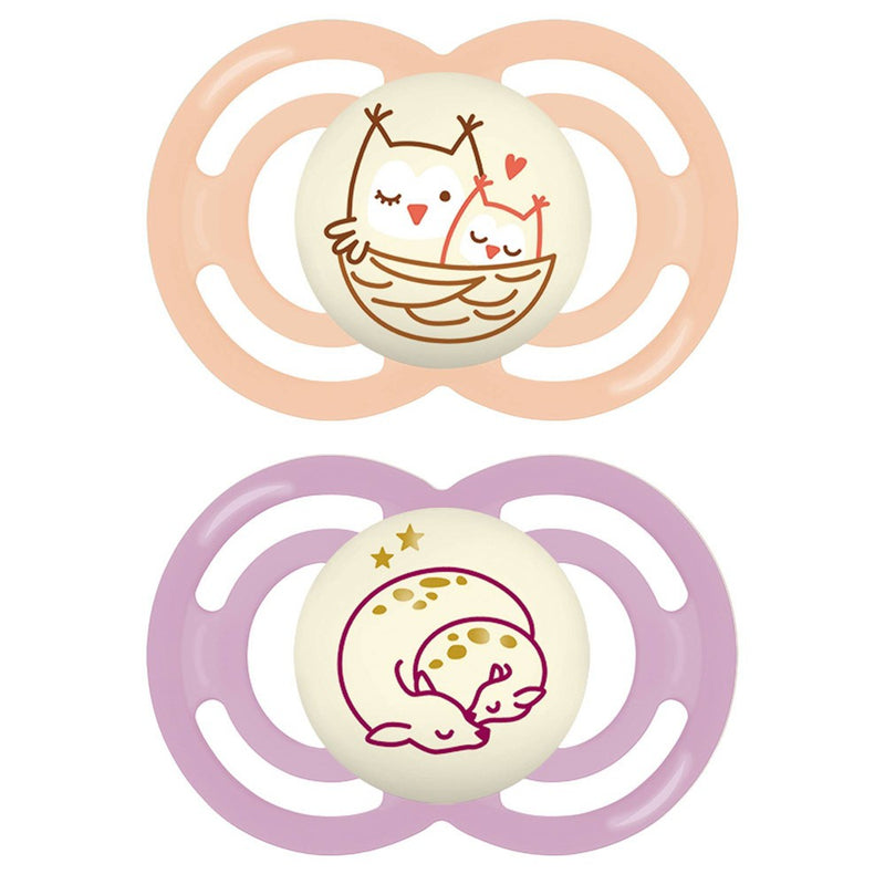 MAM Pacifier Perfect Night 6-16m - 2pk - Girl