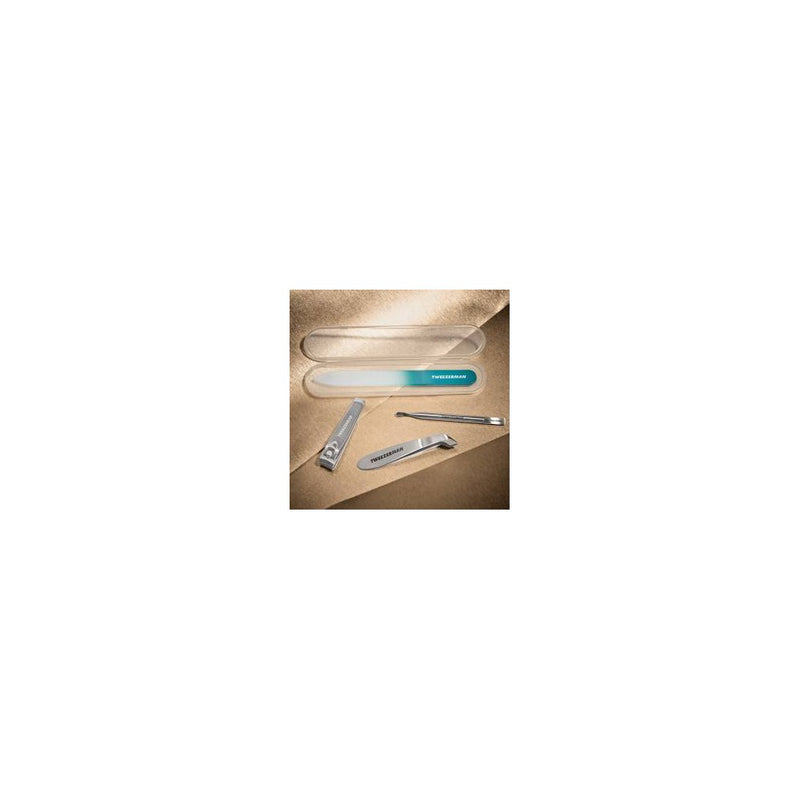 Tweezerman Emerald Shimmer Nail Care Set - 4pc