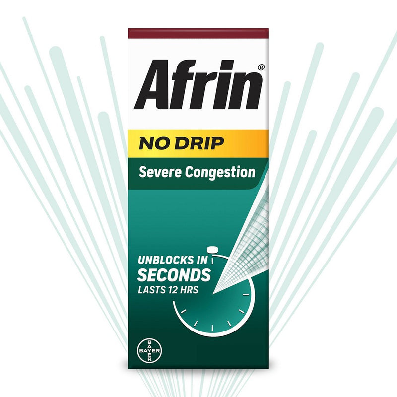 Afrin Nasal Spray No Drip Severe Congestion Relief - 0.5 fl oz