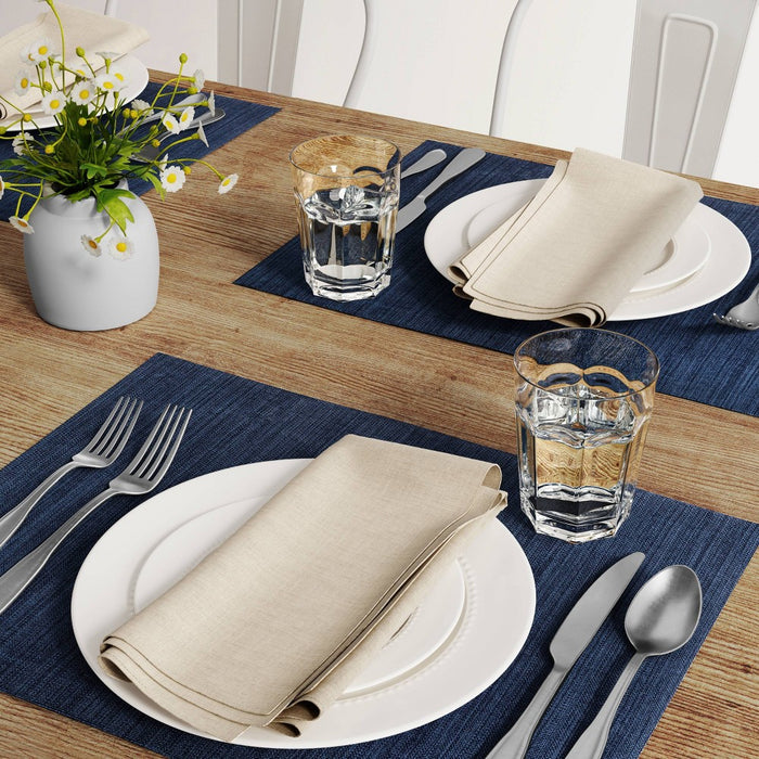 Cotton Solid Placemat Blue - Threshold