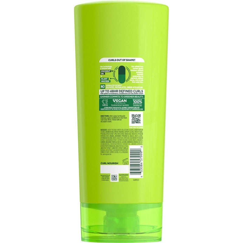 Garnier Fructis Curl Nourish Paraben-free Conditioner Infused with Coconut Oil & Glycerin - 21 fl oz