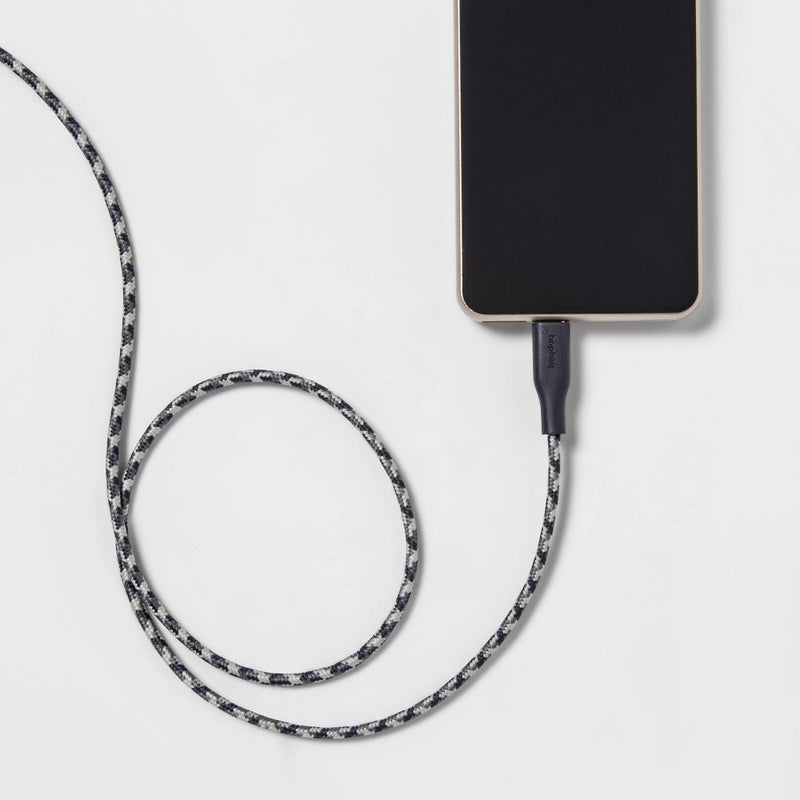 4' USB-C to USB-C Braided Cable - heyday Night Blue