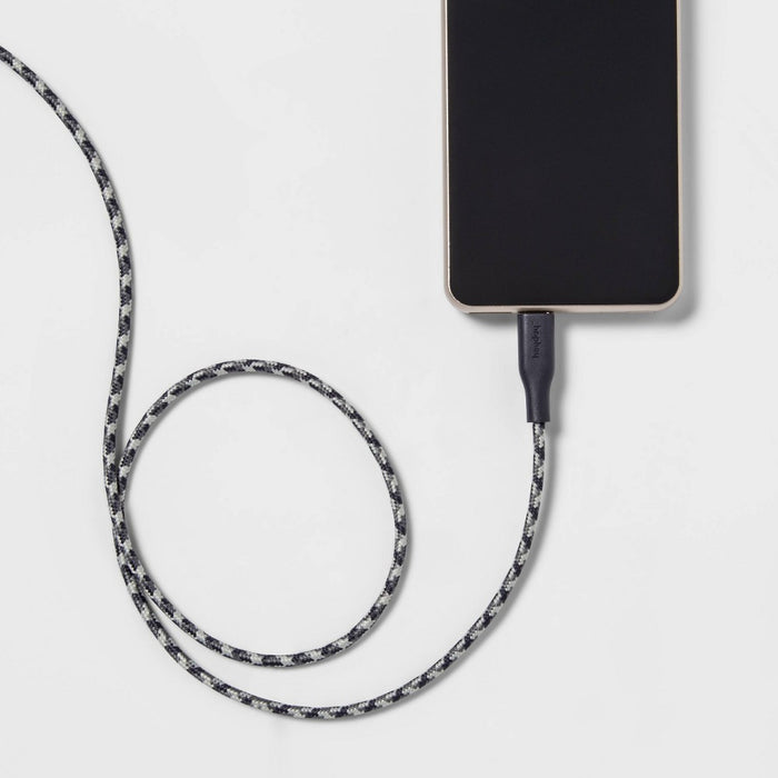 4' USB-C to USB-C Braided Cable - heyday Night Blue