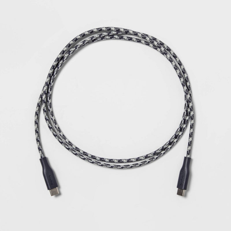 4' USB-C to USB-C Braided Cable - heyday Night Blue
