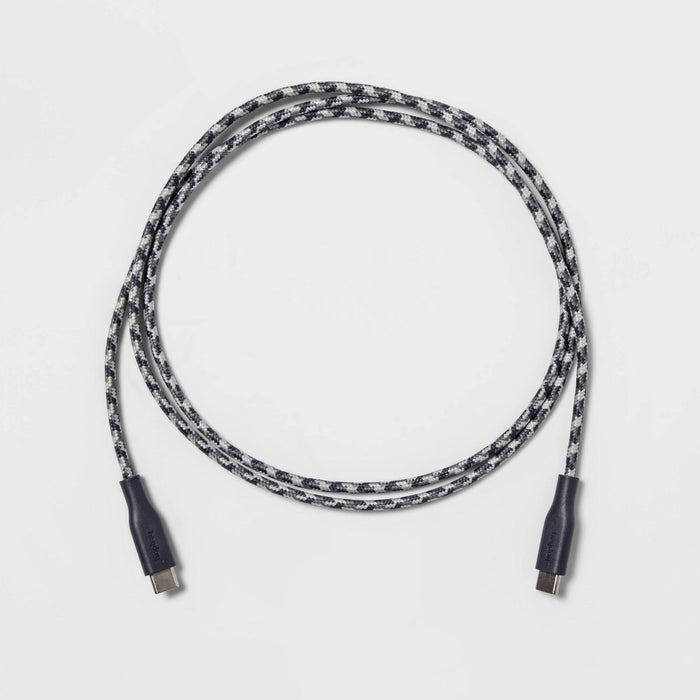 4' USB-C to USB-C Braided Cable - heyday Night Blue