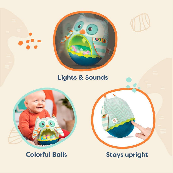 B. baby Roly-Poly Baby Toy - Owl Be Back