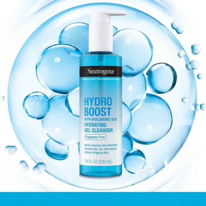 Neutrogena Hydro Boost Hydrating Gel Facial Cleanser with Hyaluronic Acid - Fragrance Free - 7.8 fl oz