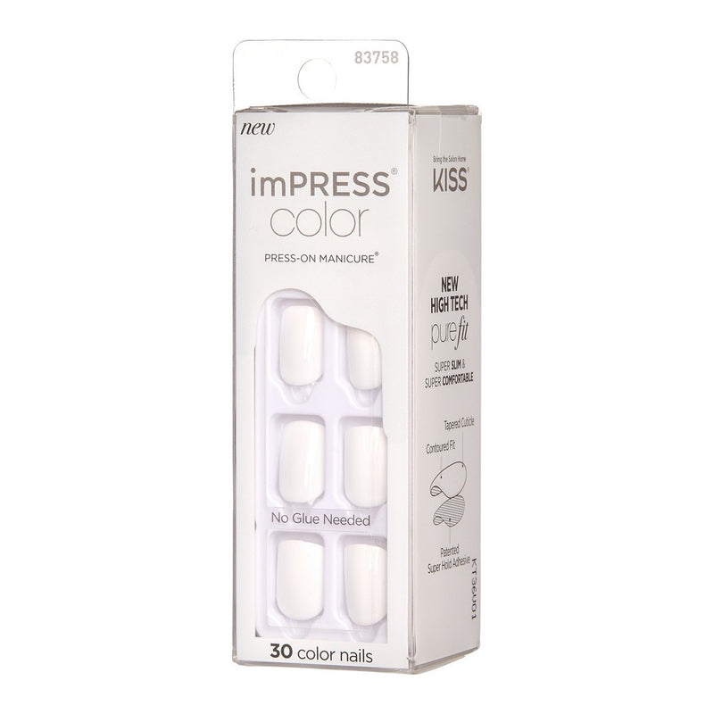 KISS imPRESS Color Press-On Fake Nails - Frosting - 30ct