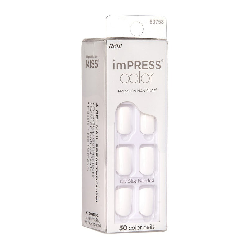 KISS imPRESS Color Press-On Fake Nails - Frosting - 30ct