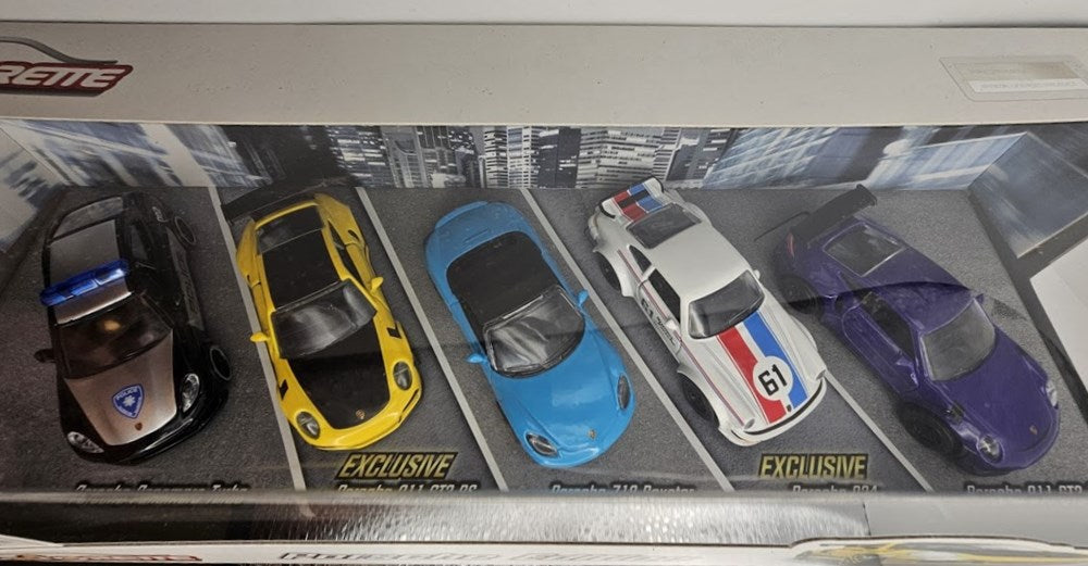 Majorette Porsche 5pk 1:64 Scale Die-Cast Vehicles