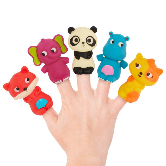 B. toys - Bath Finger Puppet - Finger Puppet Pets - 10pk