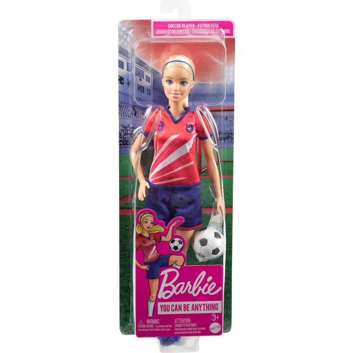 Barbie Soccer Doll - Red #9 Uniform