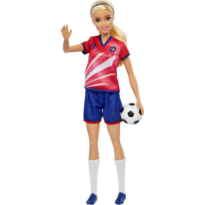 Barbie Soccer Doll - Red #9 Uniform