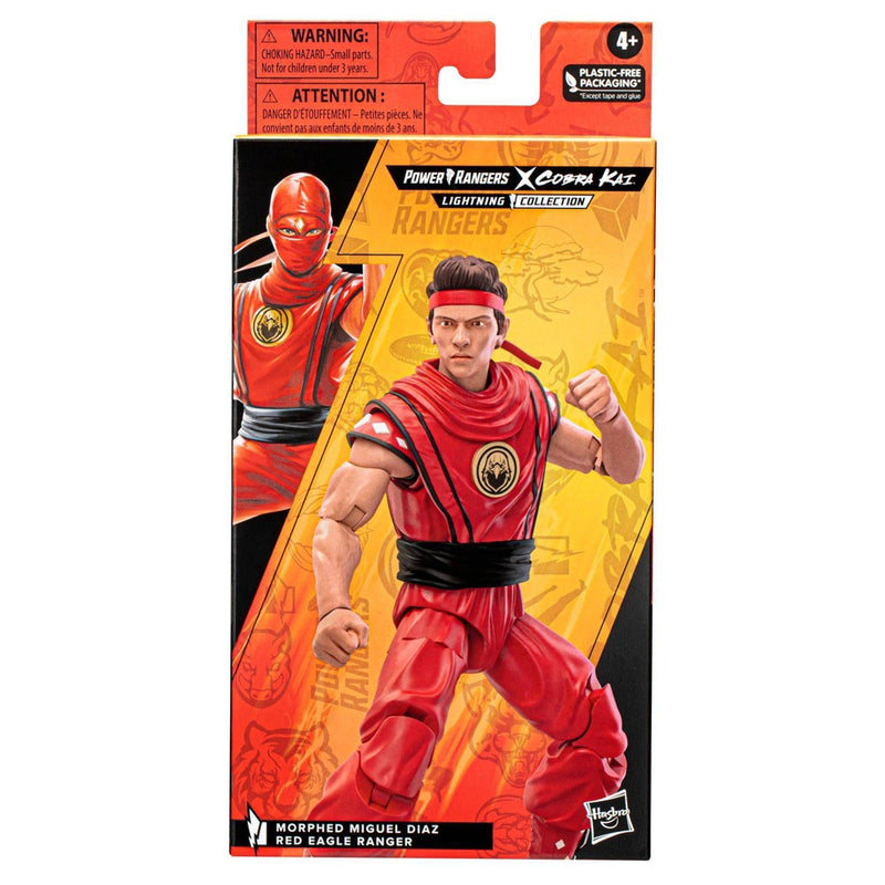 Power Rangers Lightning Collection Mighty Morphin X Cobra Kai Morphed Miguel Diaz Red Eagle Ranger Action Figure (Target Exclusive)