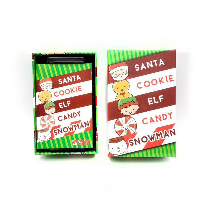 Santa Cookie Elf Candy Snowman Card Game