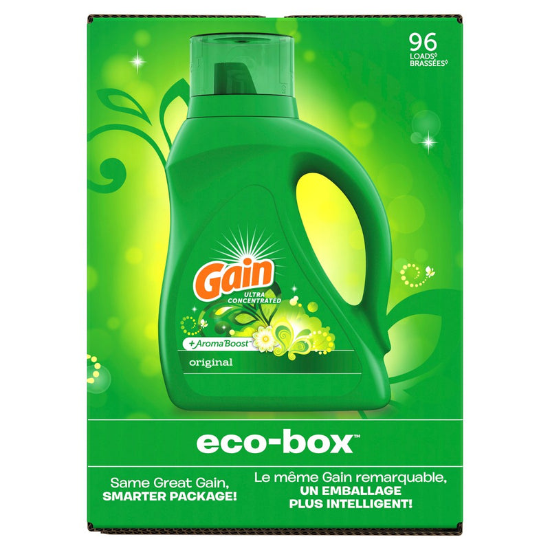 Gain Original Scent Liquid Laundry Detergent Eco-Box HE Compatible - 105 fl oz