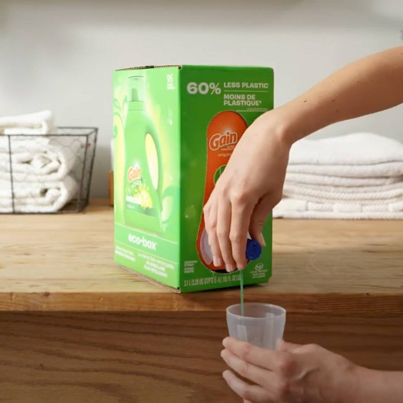Gain Original Scent Liquid Laundry Detergent Eco-Box HE Compatible - 105 fl oz