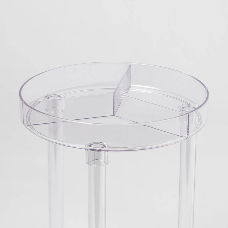 Spinning Turntable Makeup Organizer Clear - Brightroom