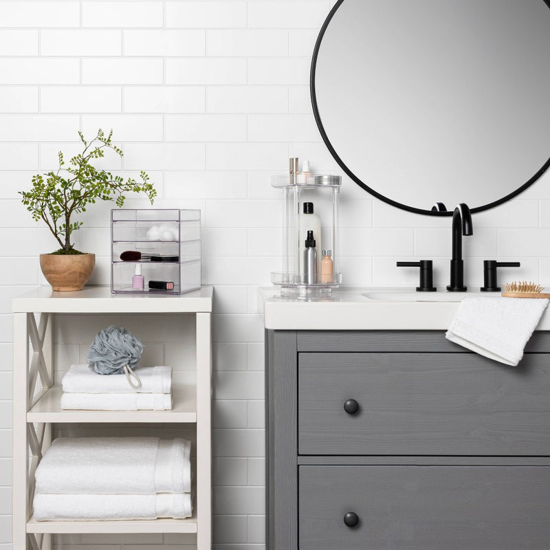 Spinning Turntable Makeup Organizer Clear - Brightroom