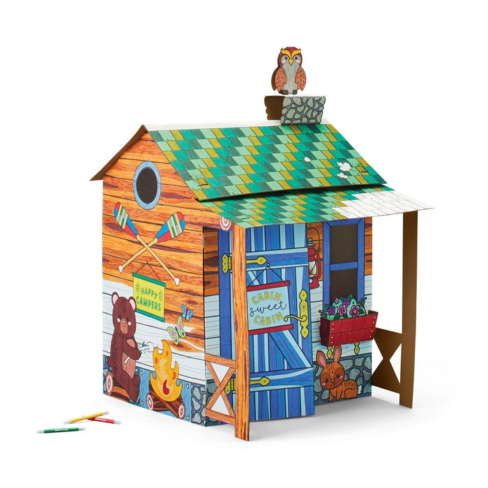 Color-Your-Own Cabin Craft Kit - Mondo Llama (LOCAL PICKUP ONLY)