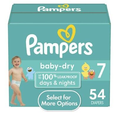 Pampers Baby Dry Disposable Diapers Super Pack - Size 7 - 54ct
