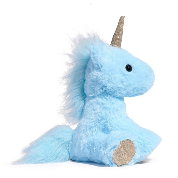 FAO Schwarz Toy Plush Baby Unicorn 6" - Blue