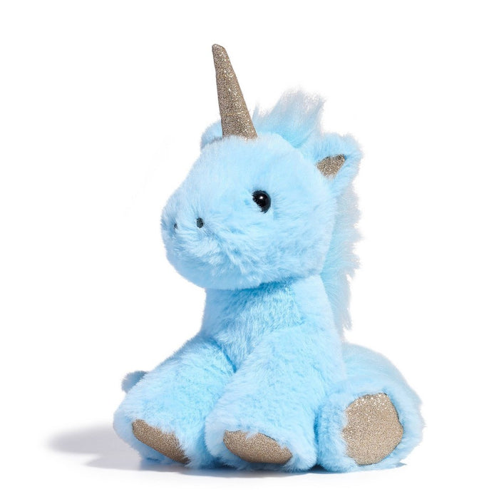 FAO Schwarz Toy Plush Baby Unicorn 6" - Blue