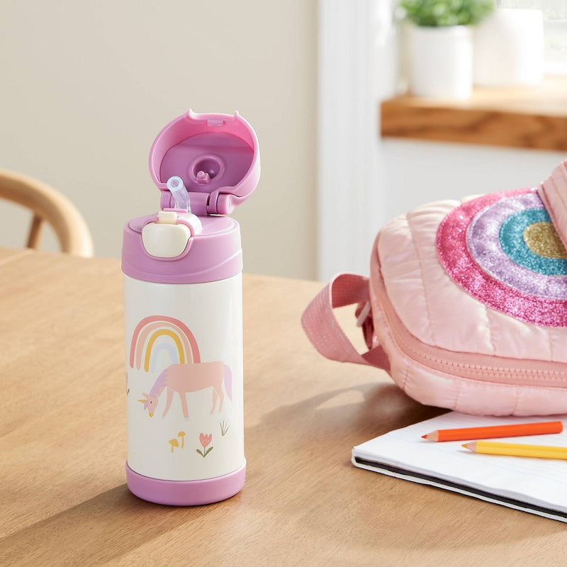 Kids' 12oz Stainless Steel Portable Drinkware Water Bottle Unicorn Shapes Lavender - Pillowfort