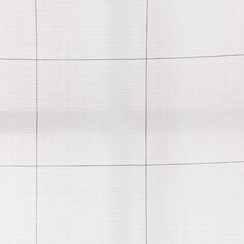 95" Subtle Grid Lines Curtain Panel Cream/Blue - Hearth & Hand with Magnolia