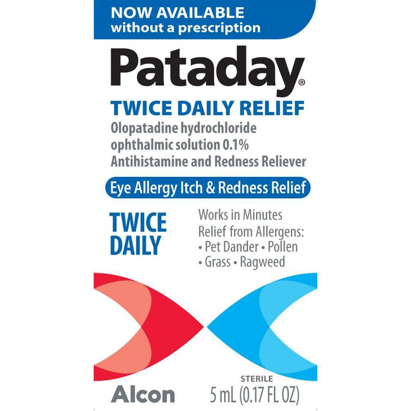 Pataday Twice Daily Eye Allergy Itch and Redness Relief Drops - 0.17 fl oz